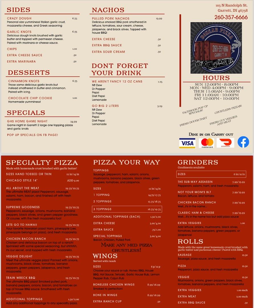 Boxcar Pizza